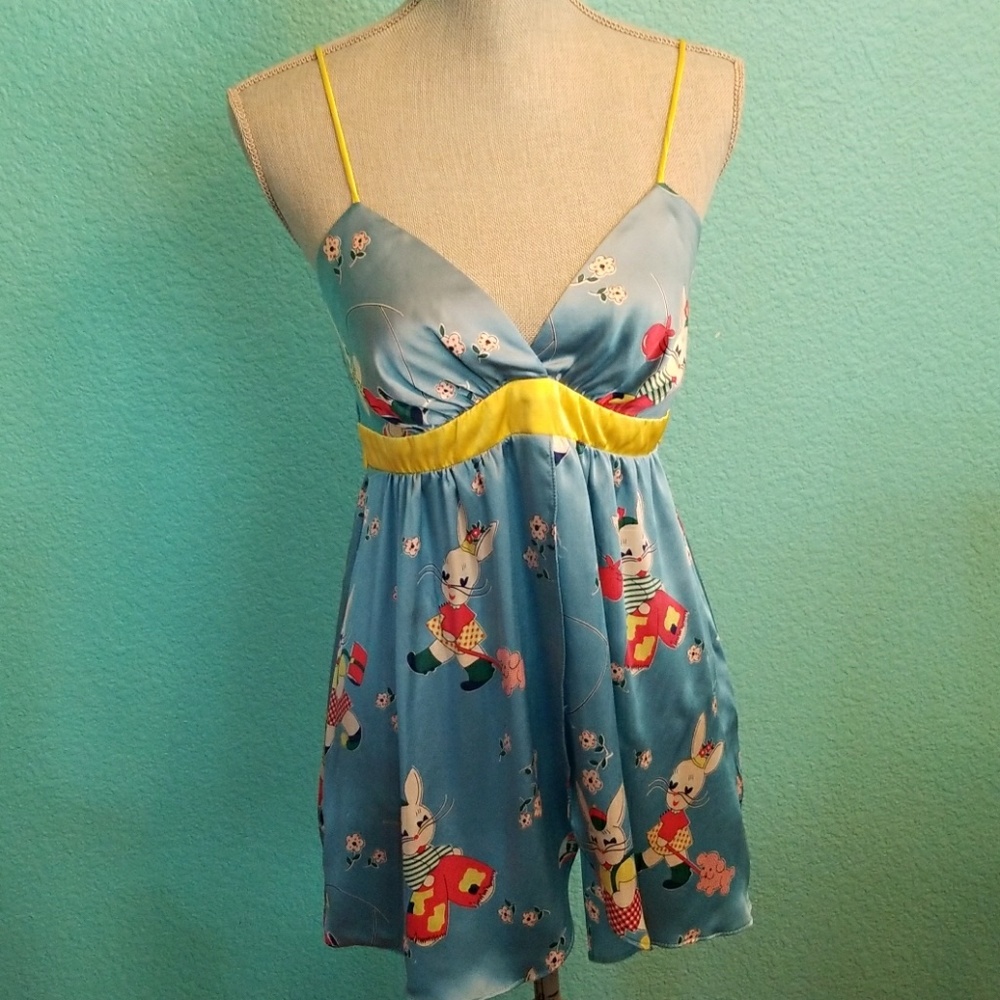 Dressy top, spaghetti straps,  front flaps,